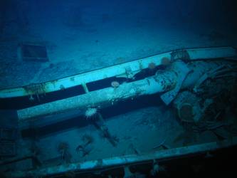5.9-inch gun concealed on port side below forecastle